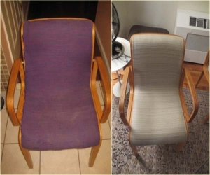 arm chair re-upholstery